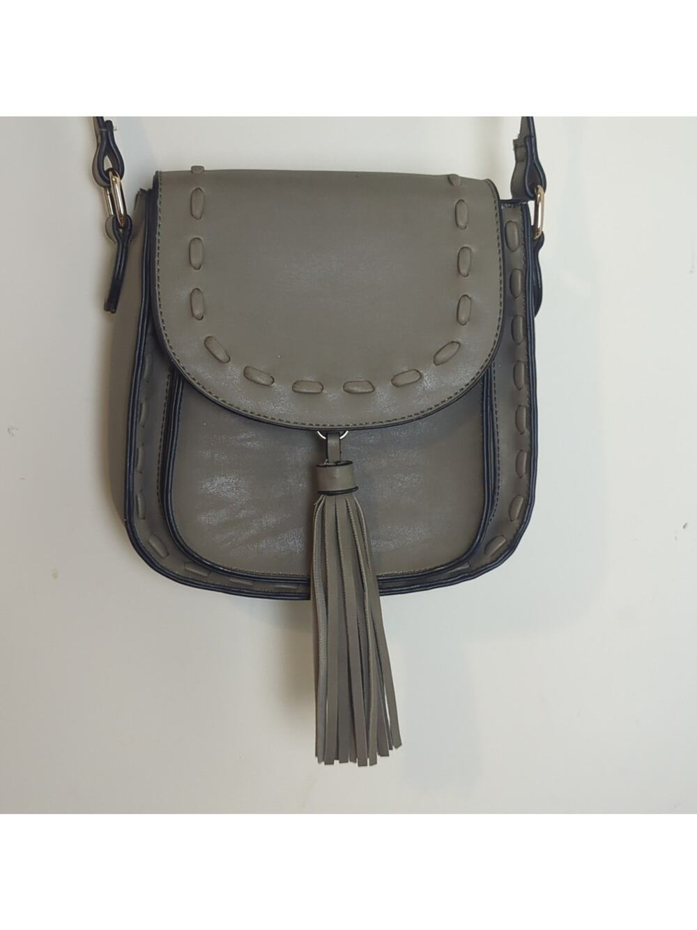 Mellow World Boho Crossbody Bag Stitch Detail & Tassel